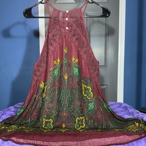 Free People Shea Printed Mini Dress NWT SZE S